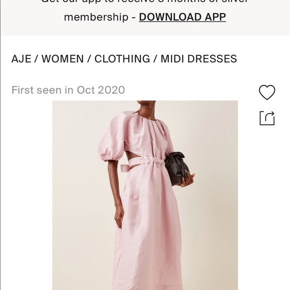 AJE mimosa cutout midi dress